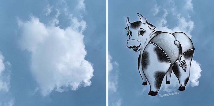 Este artista cria desenhos inspirados em formas de nuvem (42 fotos) 37
