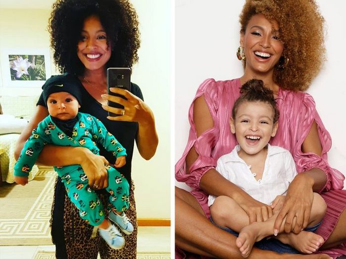 19 antes e depois de celebridades brasileiras com seus filhos 6