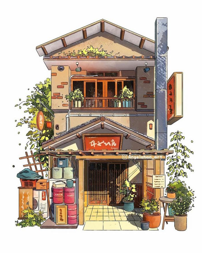 42 desenhos fofos de casas japonesas, de Angela Hao 9
