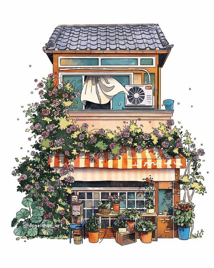 42 desenhos fofos de casas japonesas, de Angela Hao 11