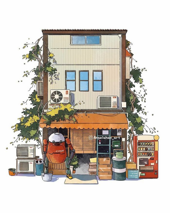 42 desenhos fofos de casas japonesas, de Angela Hao 26