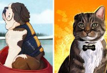 36 ilustrações alegres de animais de estimação criadas por nossos artistas 7