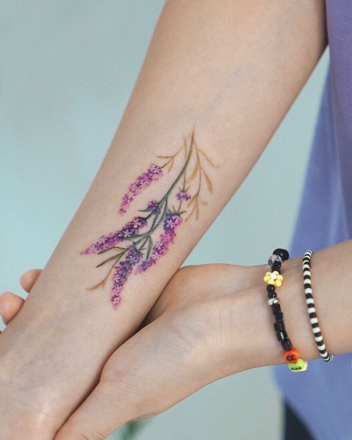 Artista coreana cria belas tatuagens que parecem pinturas em aquarela (42 fotos) 13