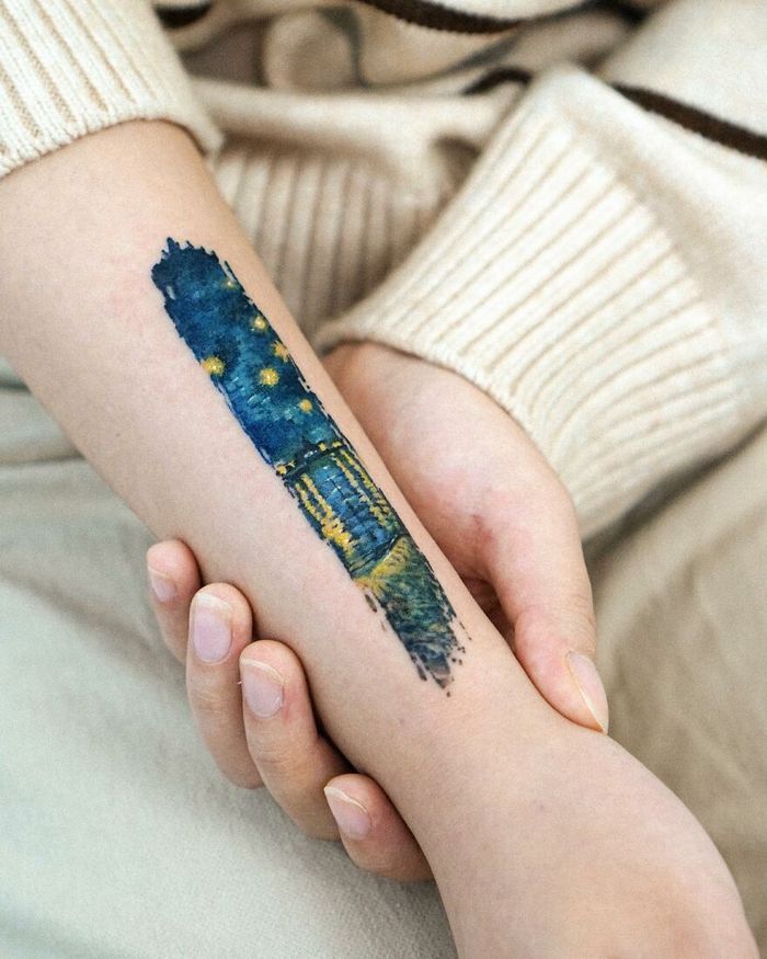 Artista coreana cria belas tatuagens que parecem pinturas em aquarela (42 fotos) 18