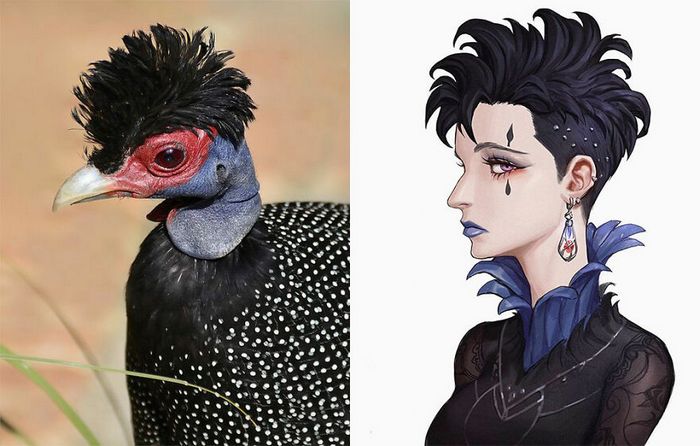 Artista coreano transforma animais em personagens de anime, mantendo suas características (17 fotos) 8