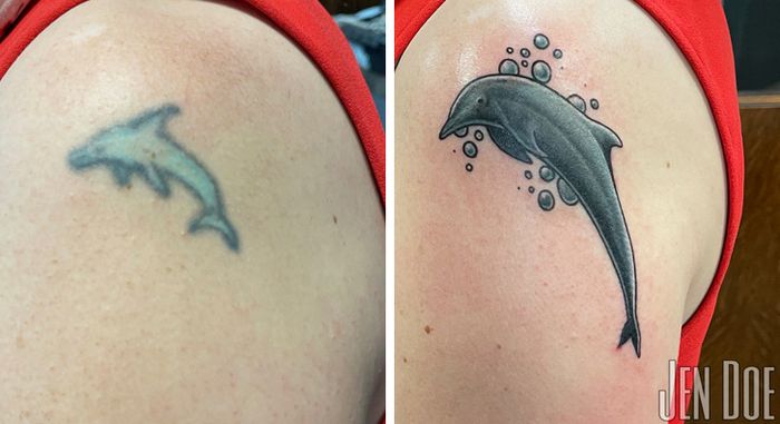 24 correção de tatuagem que transformaram desenho sem graça em algo verdadeiramente original 18