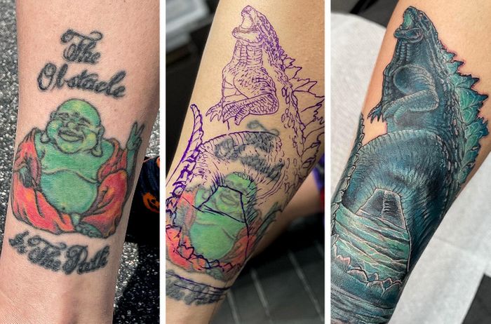 24 correção de tatuagem que transformaram desenho sem graça em algo verdadeiramente original 24