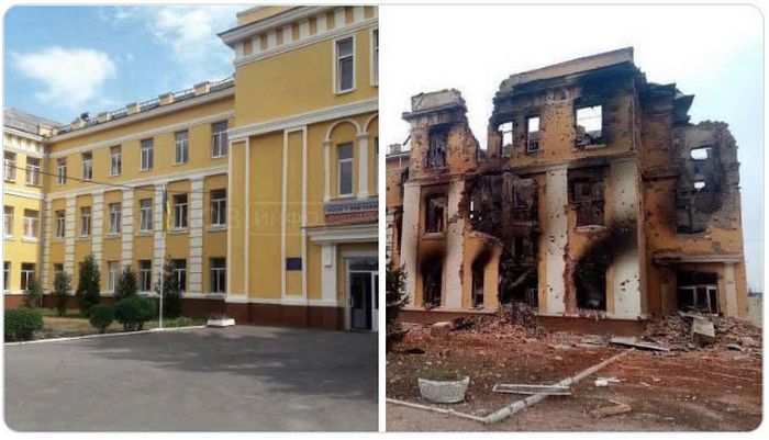 Antes e depois: 20 fotos devastadoras da Ucrânia que mostram a rapidez com que a guerra destrói tudo 18