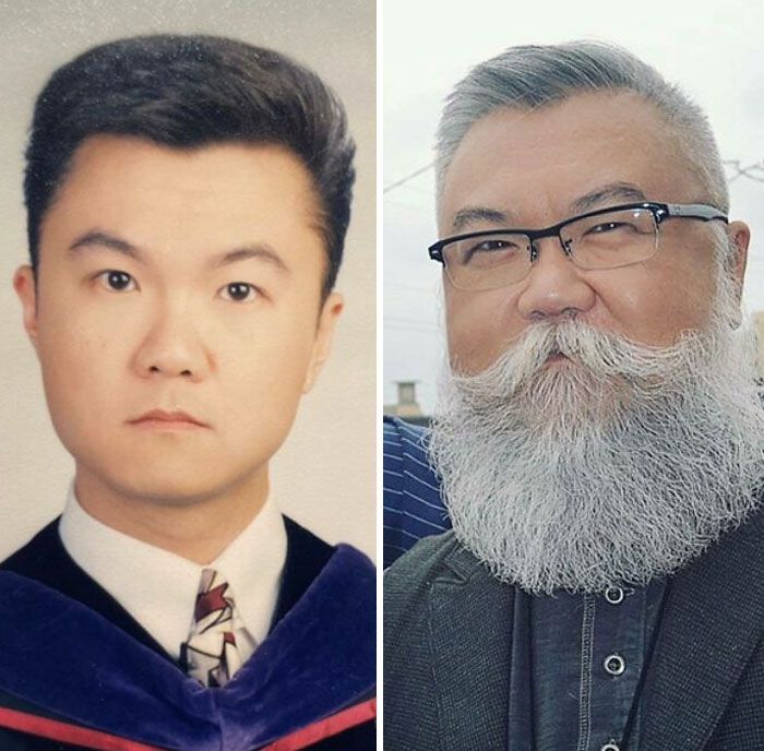 36 fotos antes e depois de homens que abandonaram as navalhas e deixaram suas barbas crescerem livremente 2