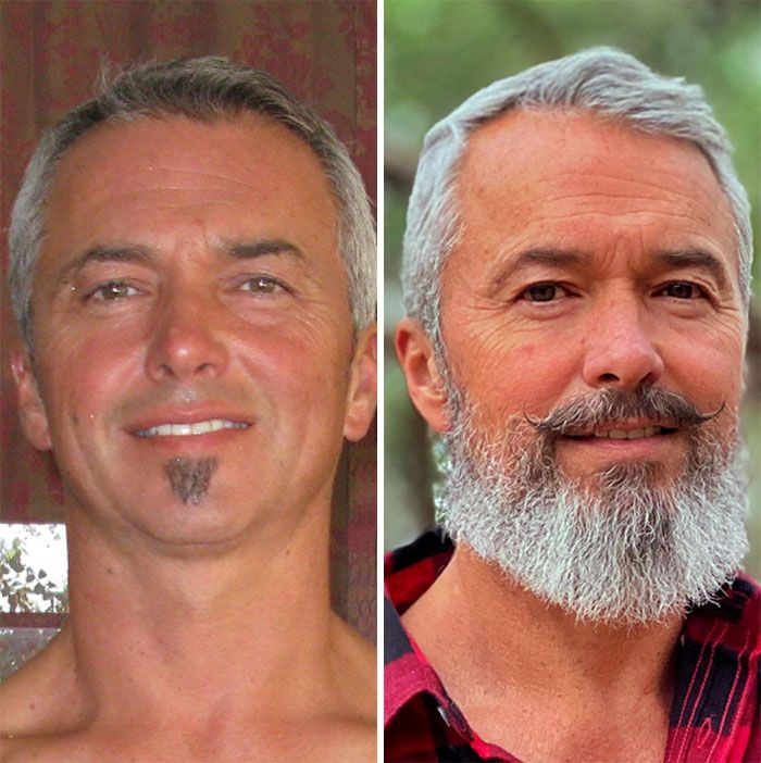 36 fotos antes e depois de homens que abandonaram as navalhas e deixaram suas barbas crescerem livremente 13