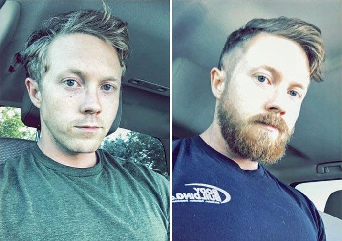36 fotos antes e depois de homens que abandonaram as navalhas e deixaram suas barbas crescerem livremente 23