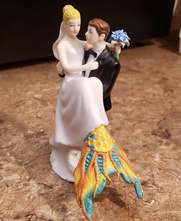 21 ideias criativas para o topo do bolo de casamento 8