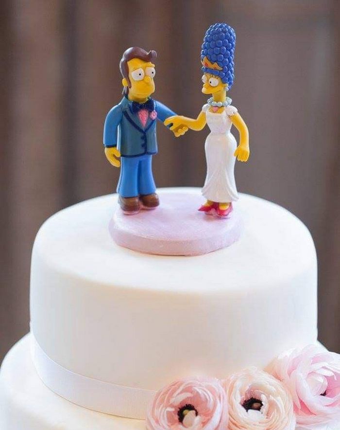 21 ideias criativas para o topo do bolo de casamento 10