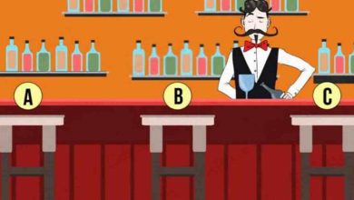 Se você fosse a um bar sozinho, onde você sentaria? 6