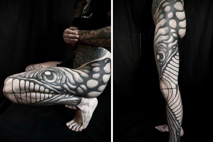 40 tatuagens geniais que revelam toda a sua glória somente depois que suas telas se movem 20
