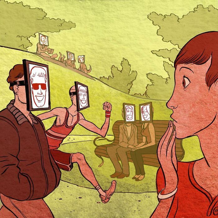 43 ilustrações instigantes de Koren Shadmi que retratam as realidades e questões da vida moderna 22