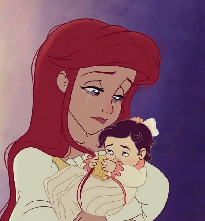 Uma artista compartilha sua gravidez e maternidade através das ilustrações da Disney (15 fotos) 4