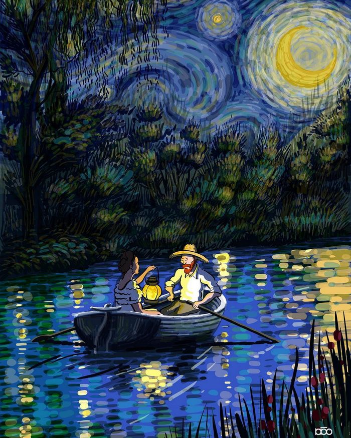 Vida do Vincent Van Gogh em seu próprio estilo de arte (10 fotos) 3