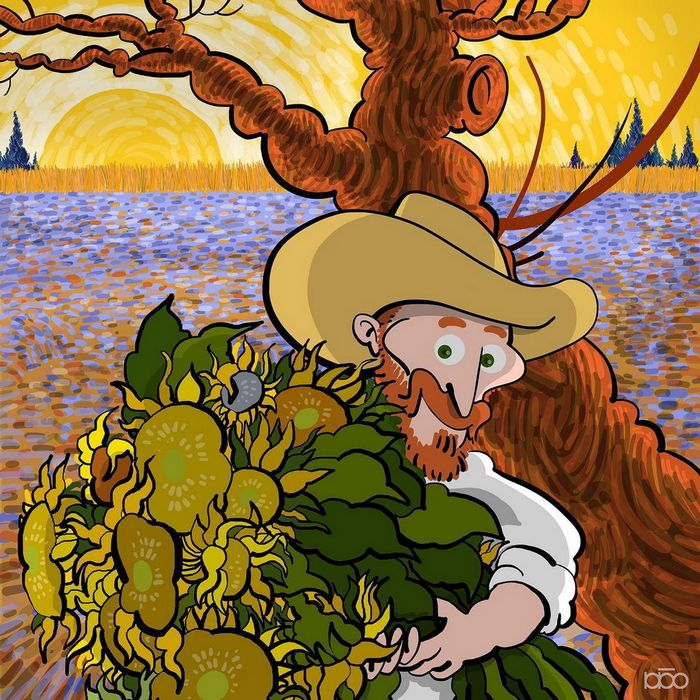 Vida do Vincent Van Gogh em seu próprio estilo de arte (10 fotos) 8