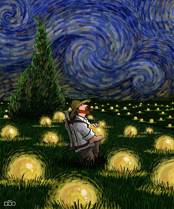 Vida do Vincent Van Gogh em seu próprio estilo de arte (10 fotos) 10
