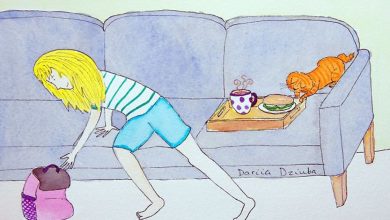 40 ilustrações divertidas que mostram as vantagens de viver com um gato 21