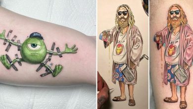 38 pessoas que decidiram se pintar com tatuagens malucas 27