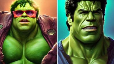38 celebridades transformada em suas versão Hulk 5