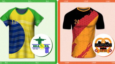 Artista redesenha 8 uniformes da Copa do Mundo inspirados no país de origem de cada nação 32