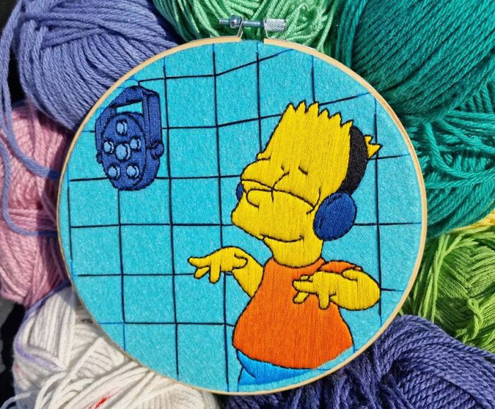 42 cenas dos Simpsons recriadas com bordados 15