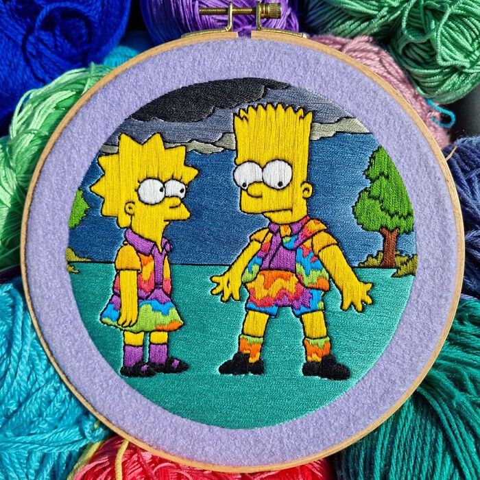 42 cenas dos Simpsons recriadas com bordados 16