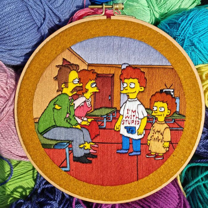 42 cenas dos Simpsons recriadas com bordados 18