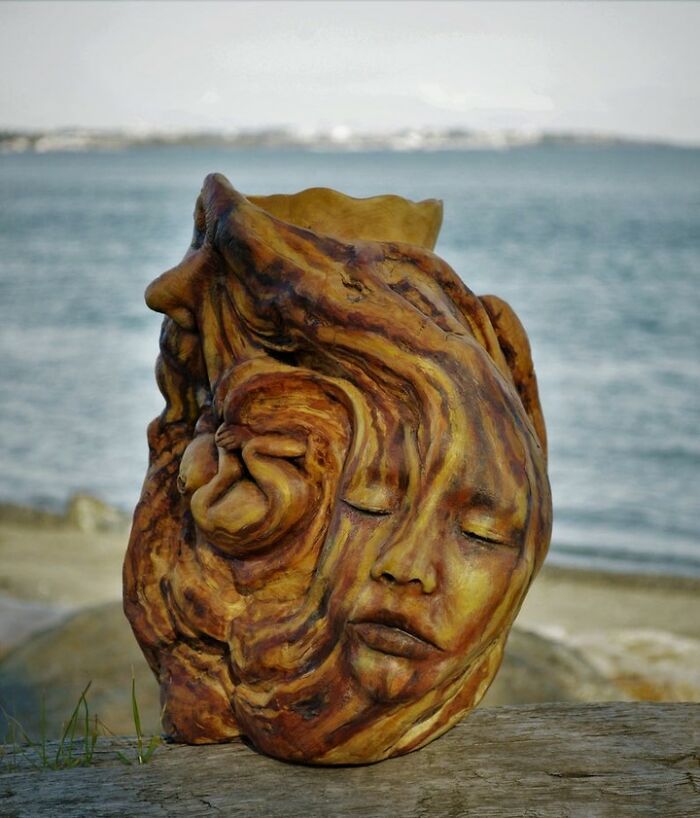 38 impressionantes esculturas de madeira de Debra Bernier 19