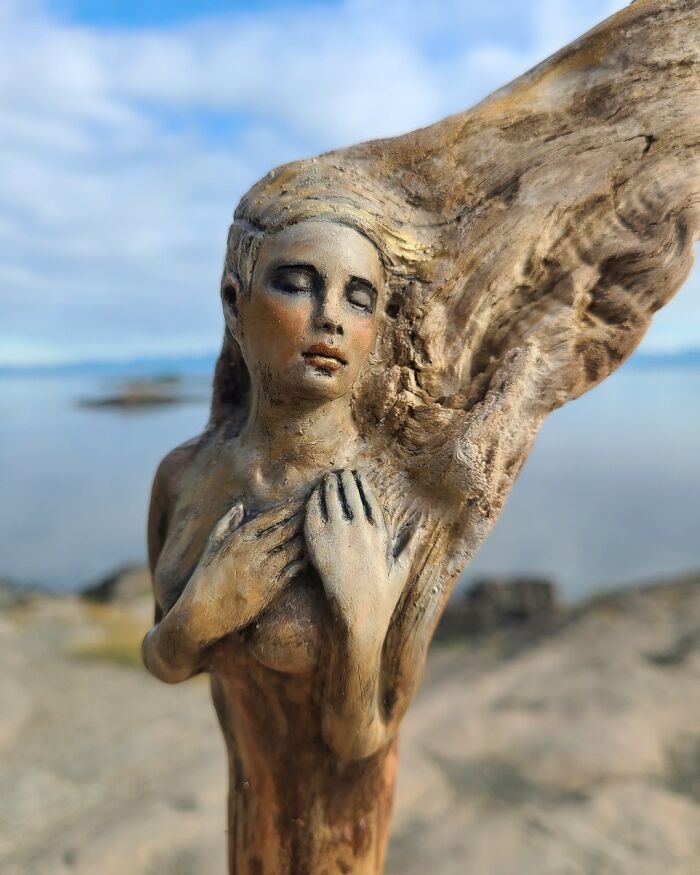 38 impressionantes esculturas de madeira de Debra Bernier 20