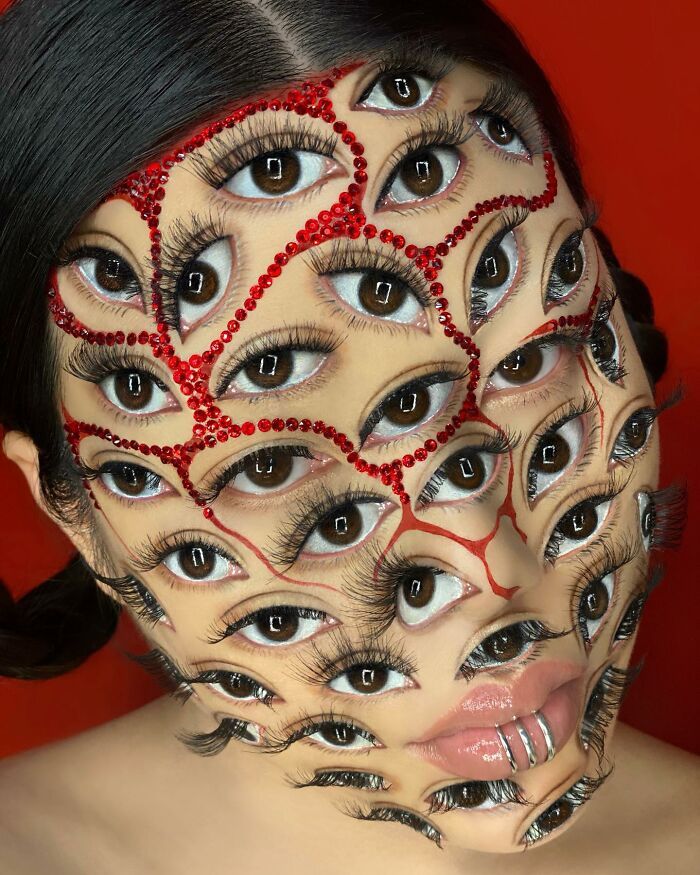 30 visuais de maquiagem incríveis criados por este artista que desafiarão sua percepção 15