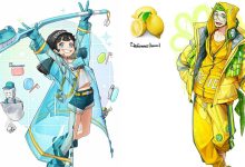 19 personagens de anime detalhados criados por Rinotuna, inspirados em itens cotidianos 8