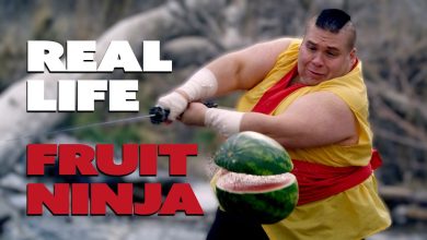 Fruit Ninja na vida real em Dubstep 3