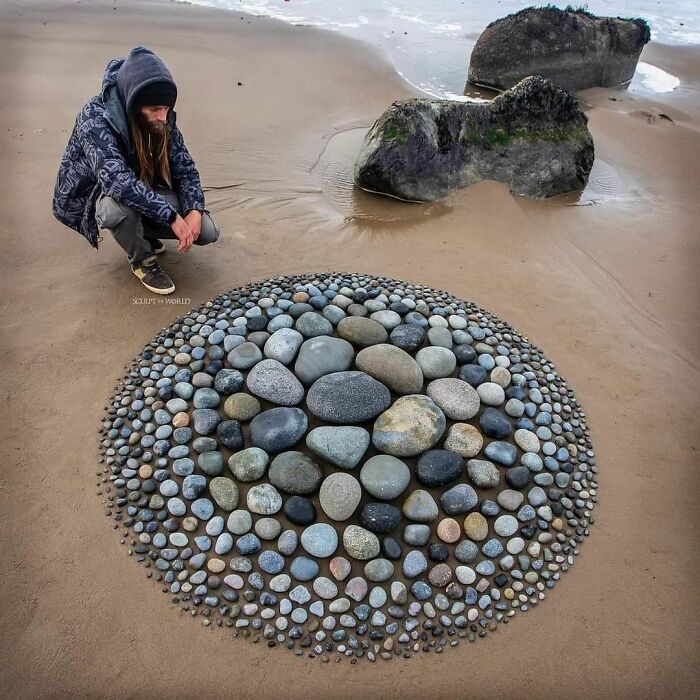 35 padrões surpreendentes: Arte com pedras, conchas e outros materiais naturais 5