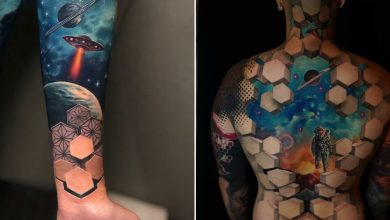 32 tatuagens de ilusão de ótica que vão soprar sua mente 18