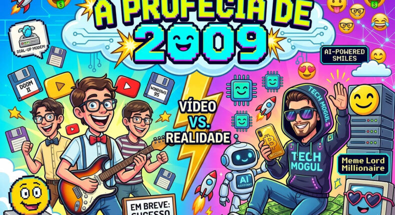 A profecia de 2009: Como o clipe “Escolha Já Seu Nerd” previu exatamente o mundo em 2026.