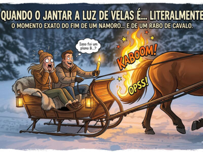 Jantar romântico ou churrasco de crina? O encontro a luz de velas que terminou em labaredas!