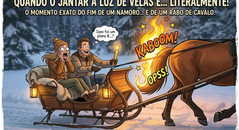 Jantar romântico ou churrasco de crina? O encontro a luz de velas que terminou em labaredas!