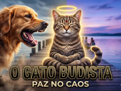 O gato budista: O segredo por trás do felino que enfrentou um cão sem mover um bigode