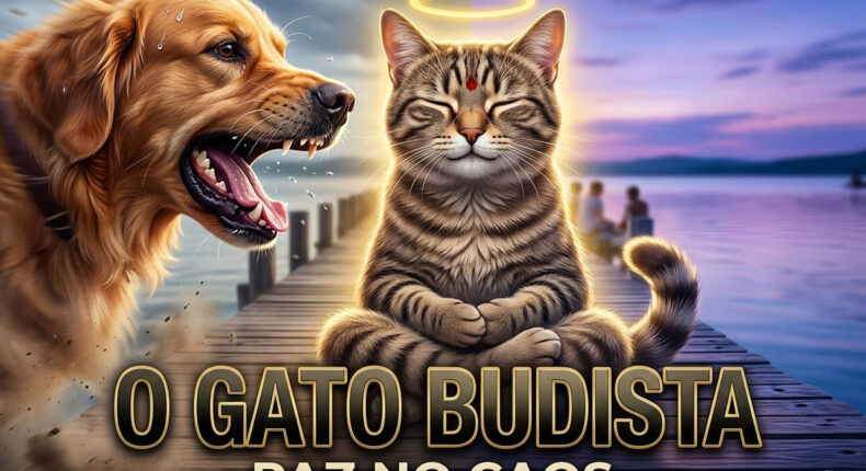 O gato budista: O segredo por trás do felino que enfrentou um cão sem mover um bigode