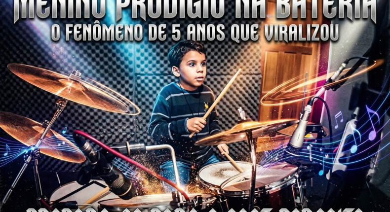 O mistério do garoto de 5 anos que aprendeu a tocar bateria com precisão cirúrgica e chocou a internet