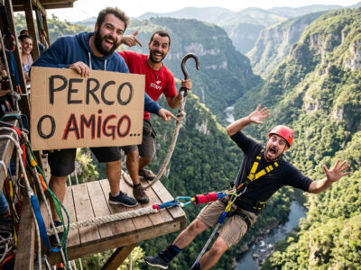 Perco o amigo, mas não perco a piada