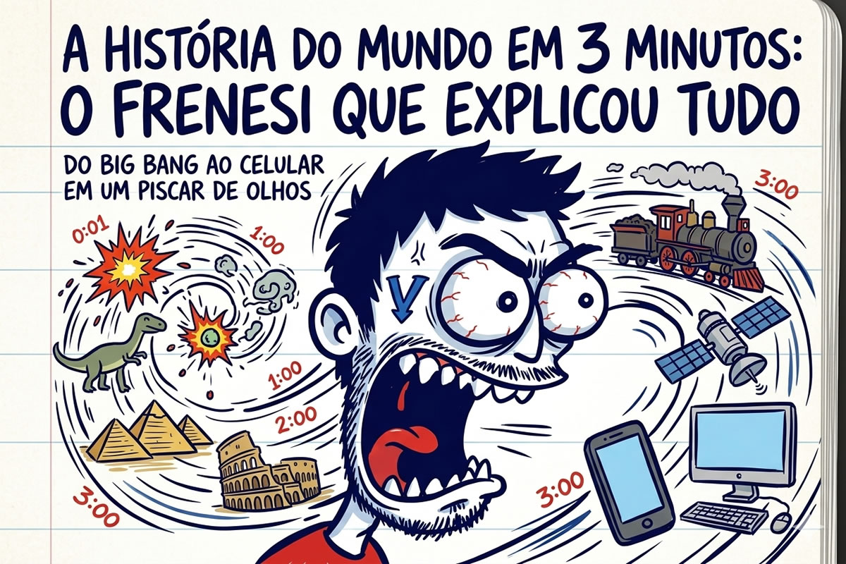 O dia em que a internet tentou resumir toda a História do Mundo em 3 minutos O dia em que a internet tentou resumir toda a História do Mundo em 3 minutos