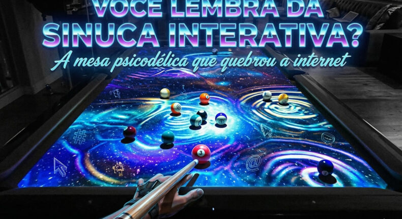Você lembra da sinuca interativa? A mesa psicodélica que quebrou a internet