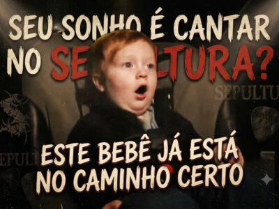 Se o seu sonho é cantar no Sepultura, você precisa ver o que este bebê fez no banco de trás do carro