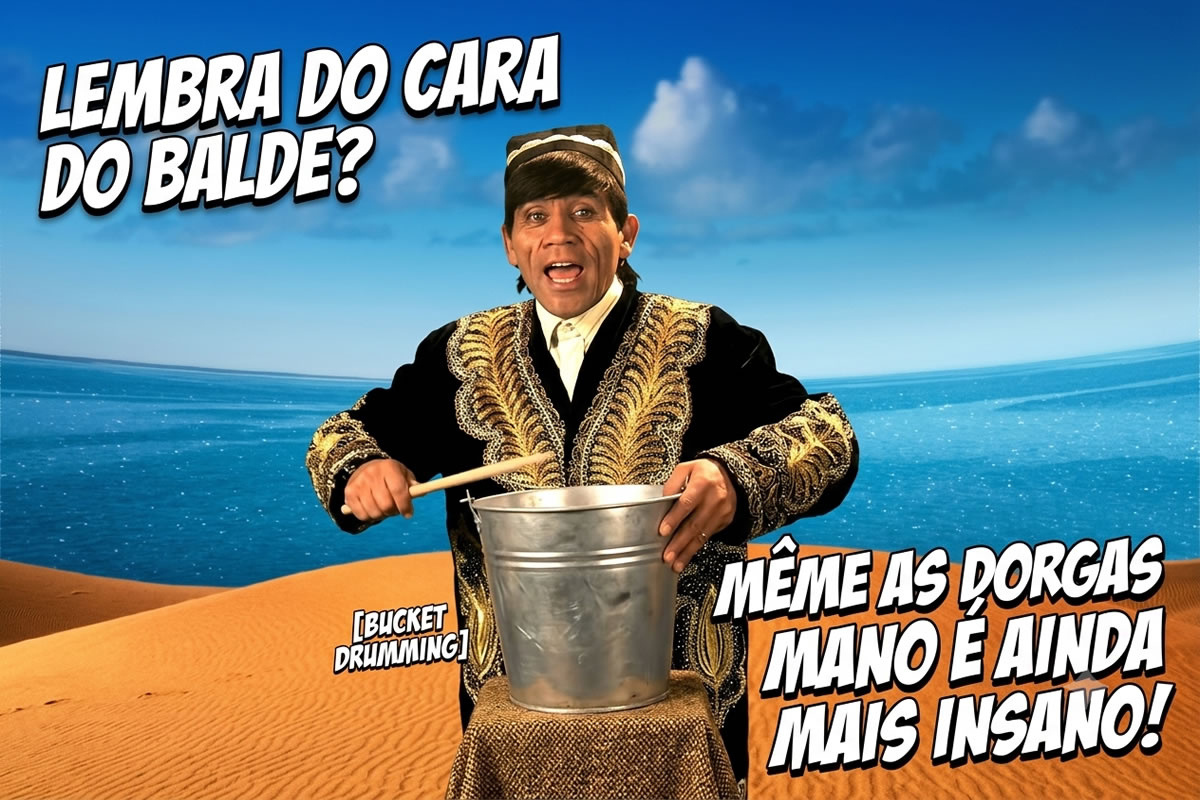 Lembra do cara do balde? O clipe do meme as dorgas mano era pura loucura Lembra do cara do balde? O clipe do meme as dorgas mano era pura loucura