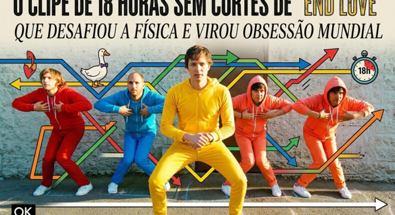 O clipe de 18 horas sem cortes de End Love que desafiou a física e virou obsessão mundial